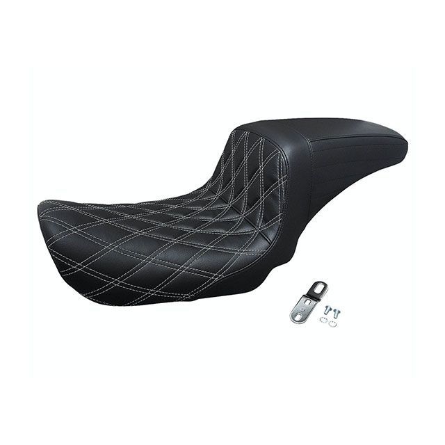 LePera キックフリップシート ホワイトダブルダイアステッチ 06-17yダイナ ・025453 ラペラ シート関連パーツ FXDWG ダイナ｜パークアップ 店 50,961円