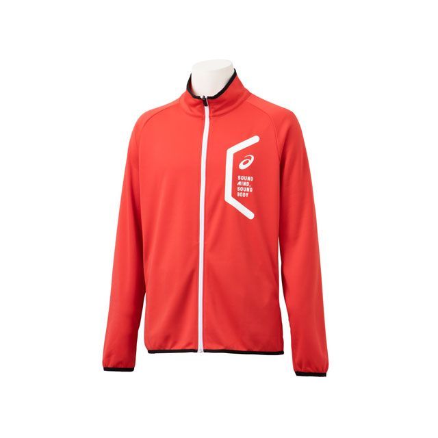 ASICS 2031D909 TEAM HEX KNIT JKT RE（クラシックレッド） サイズ M 2031D909 メーカー在庫あり アシックス アウトドア用ウェア｜パークアップ 店