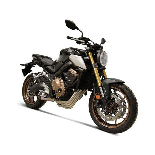TERMIGNONI スリップオンコニカル+コレクター ステンレス チタンスリーブ ter_H161094SO01 テルミニョーニ マフラー本体 CB650 COMPLETE SYSTEM|パークアップ 店
