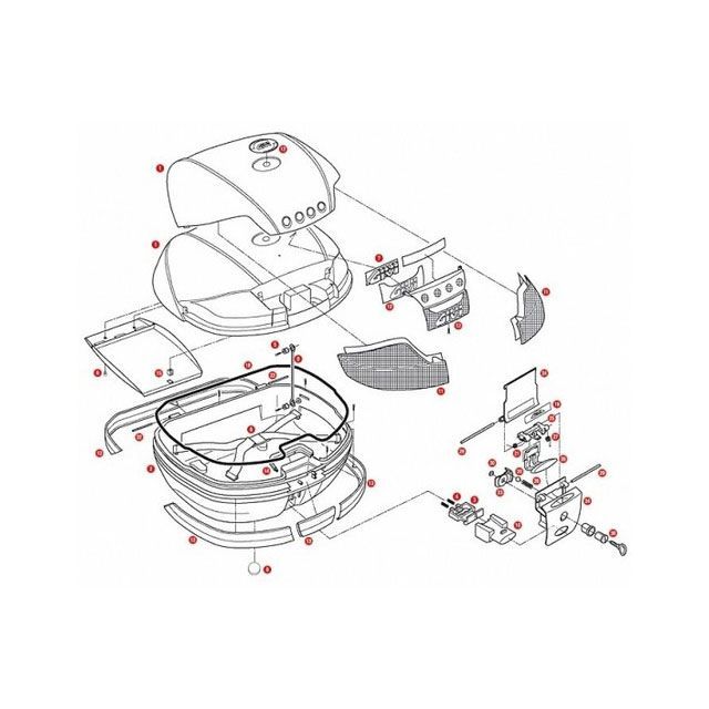 GIVI スーツケース ボトム PART ブラック givi_Z46FNM ジビ その他｜パークアップ 店 26,720円