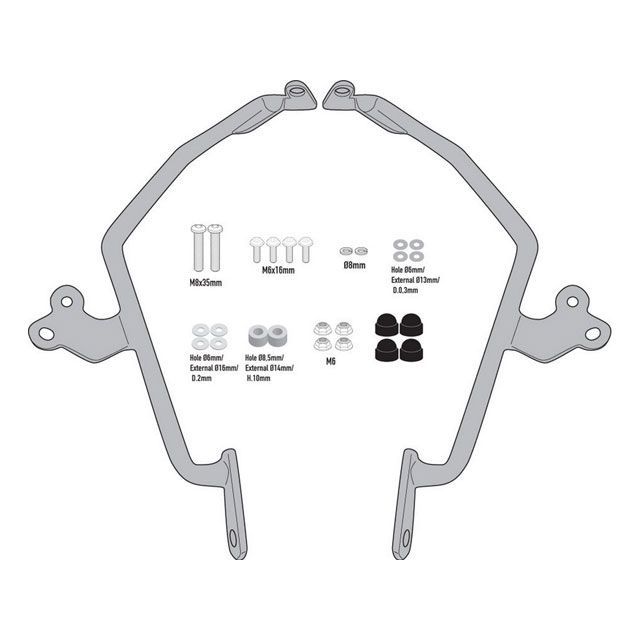 GIVI AL1182A specific fitting kit to mount Race Cafe Screen 100AL， 100ALB， 140A， 140S on Honda CMX 500 Rebel 20- givi_AL1182A … 14,031円