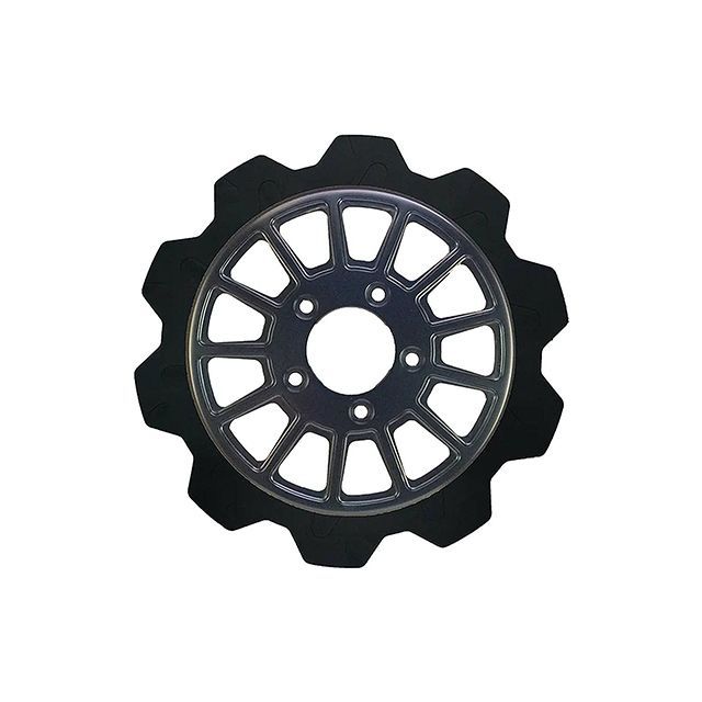 LyndallBrakes CROWN/13SPOKE 11.8in 7mm厚 リア（ブラック/ブラック） ・029379 LyndallBrakes ディスク V-ROD ツーリング