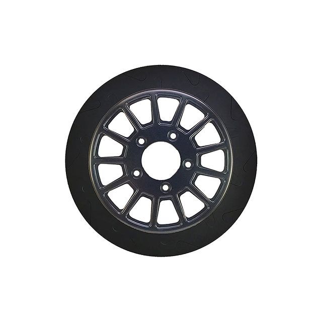 LyndallBrakes SMOOTH/13SPOKE 11.8in 7mm厚 リア（ブラック/ブラック） ・029413 LyndallBrakes ディスク V-Rod ツーリング