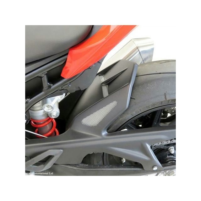 Powerbronze リアインナーフェンダー BMW S1000RR(19-)、S1000R(21-) カラー マットブラック/シルバーメッシュ 201-B104-670 パワーブロンズ フェンダー S1000R S1000RR