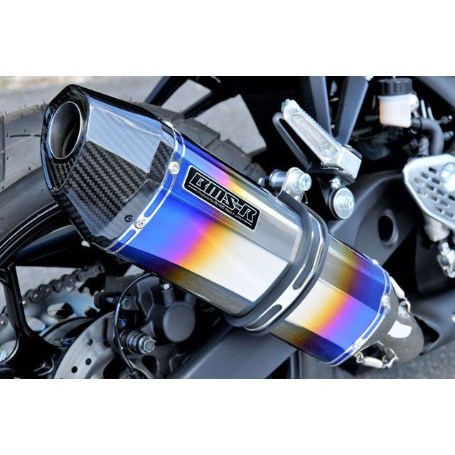 BMS RACING FACTORY CORSA-EVO2 スリップオン ヒートチタンサイレンサー 政府認証 G273-65-P6J BMS マフラー本体 MT-25 YZF R-25
