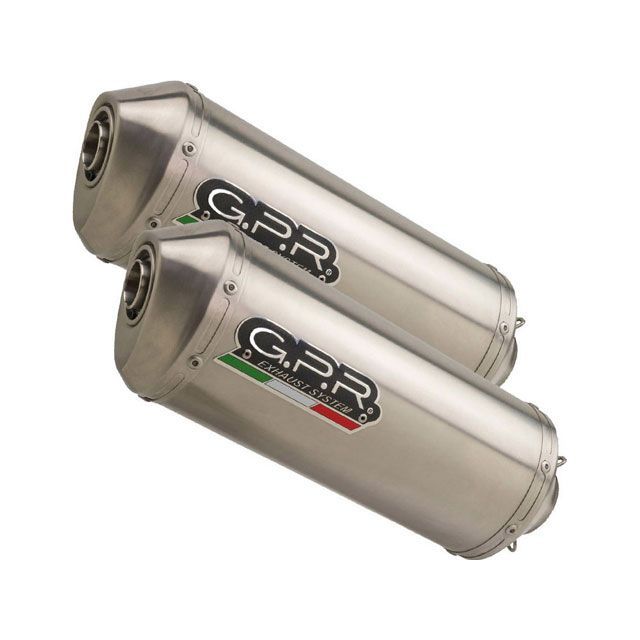 G.P.R. Original For Aprilia Tuono 1000 Fact 2006/10 Pair Homologated スリッポンエキゾースト Satinox ｜ A.27.SAT gpr_A-27-SAT ジーピーアール マフラー本…