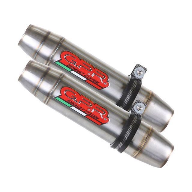G.P.R. Original For Ducati Scrambler 800 2017/20 E4 Pair Homologated Slip-On Catalized Deeptone Inox ｜ D.135.CAT.DE gpr_D-135-…