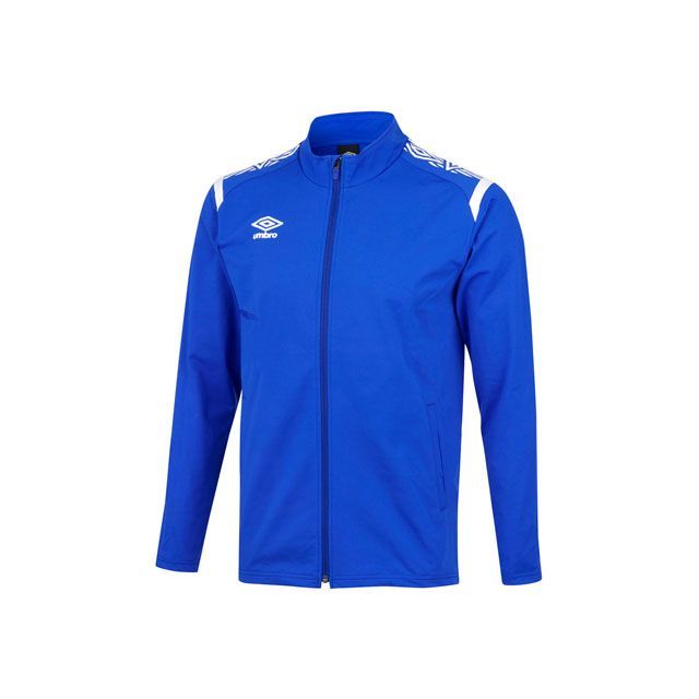 umbro UAS2350J ジュニア ウォームアップジャケット（ブルー） サイズ 140 UAS2350J メーカー在庫あり アンブロ スポーツ