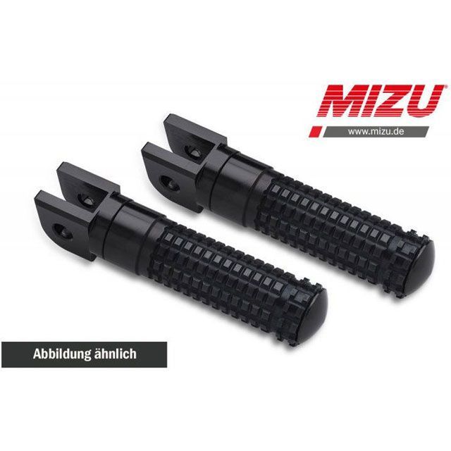 MIZU レーシングフットペグ ABE認可品 ブラック/ブラック ｜ 409SS1110032 mizu_409SS1110032 ミズ ステップ CRF 1000 L Africa Twin Africa Twin Adv. Sports