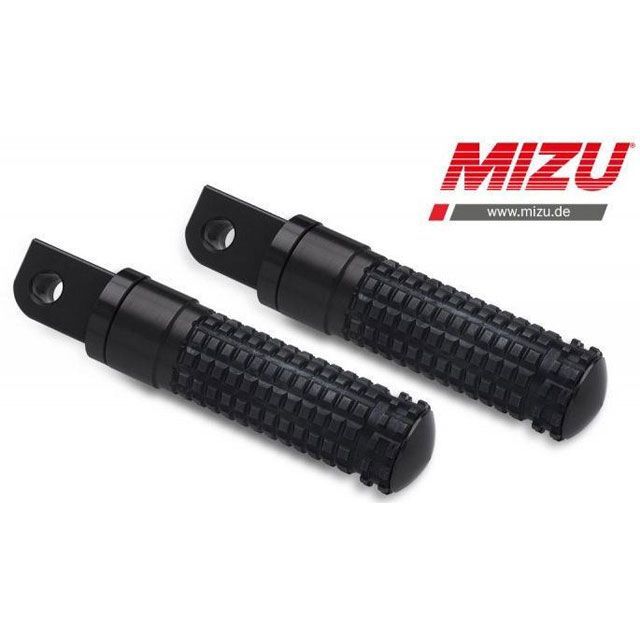 MIZU レーシング パッセンジャーフットペグ ABE認可品 ブラック/ブラック ｜ 409SS1120022 mizu_409SS1120022 ミズ ステップ｜パークアップ 店