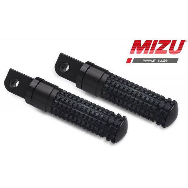 MIZU レーシング パッセンジャーフットペグ ABE認可品 ブラック/ブラック ｜ 409SS1120025 mizu_409SS1120025 ミズ ステップ VFR 1200 F VFR 1200X Crosstourer ABS