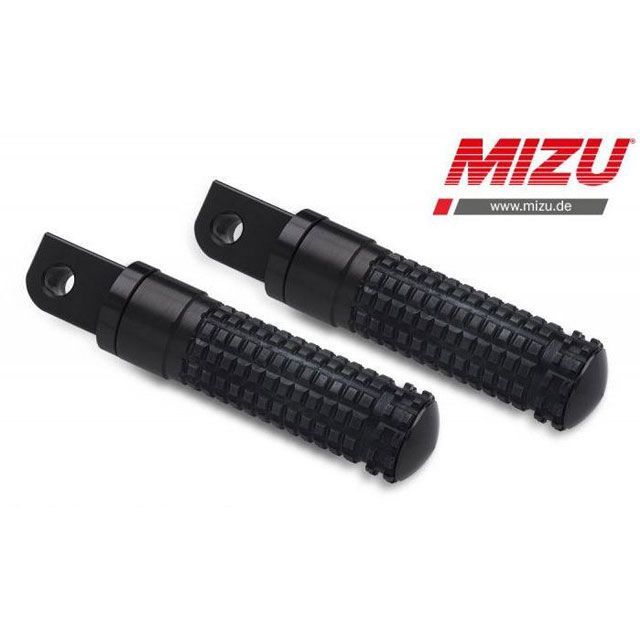 MIZU レーシング パッセンジャーフットペグ ABE認可品 ブラック/ブラック ｜ 409SS1120034 mizu_409SS1120034 ミズ ステップ