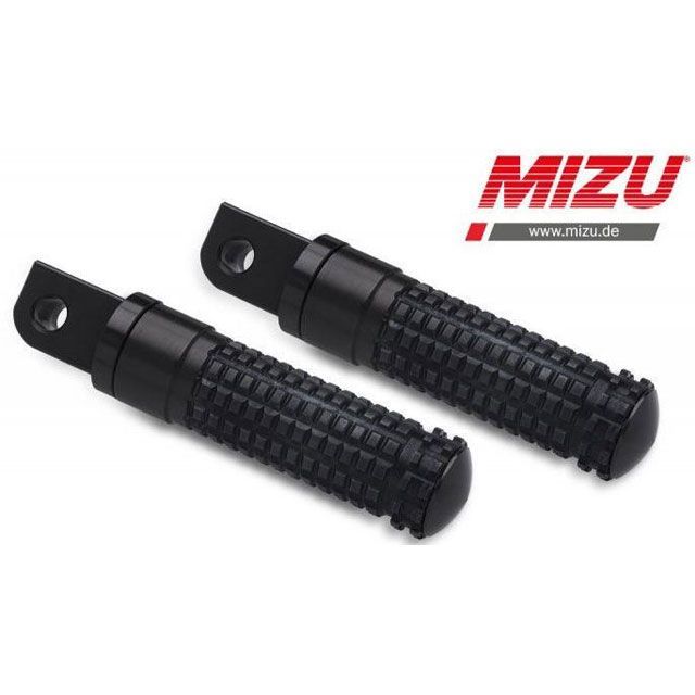 MIZU レーシング パッセンジャーフットペグ ABE認可品 ブラック/ブラック | 409SS1120038 mizu_409SS1120038 ミズ ステップ Thruxton