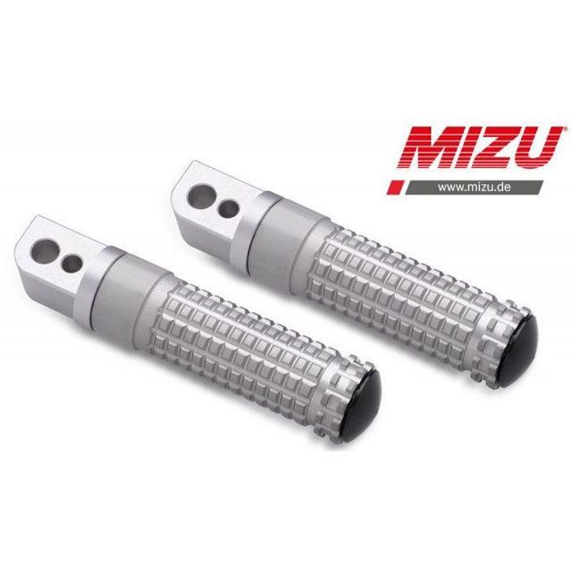 MIZU レーシング パッセンジャーフットペグ ABE認可品 シルバー/シルバー ｜ 409TT1120002 mizu_409TT1120002 ミズ ステップ｜パークアップ 店
