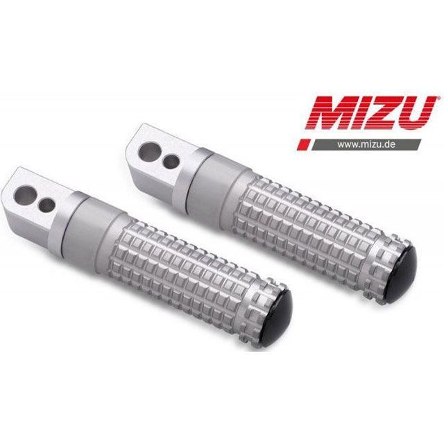 MIZU レーシング パッセンジャーフットペグ ABE認可品 シルバー/シルバー ｜ 409TT1120009 mizu_409TT1120009 ミズ ステップ