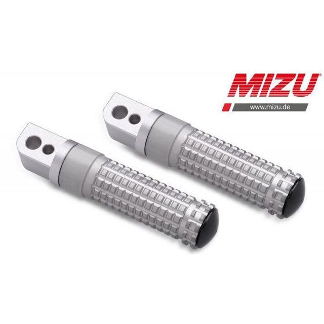 MIZU レーシング パッセンジャーフットペグ ABE認可品 シルバー/シルバー ｜ 409TT1120040 mizu_409TT1120040 ミズ ステップ