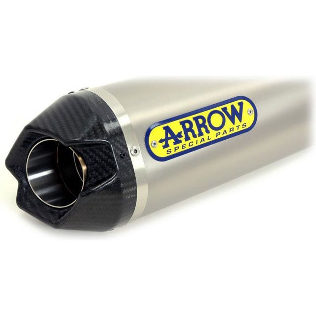 ARROW Streetは、カービーエンドキャップ、エンドキャップカーボン、ECEホモログ、DBキラーを備えたニクロムダークサイレンサーを動作させます ｜ 71920PKN arr_71920PKN アロー マフラー本体
