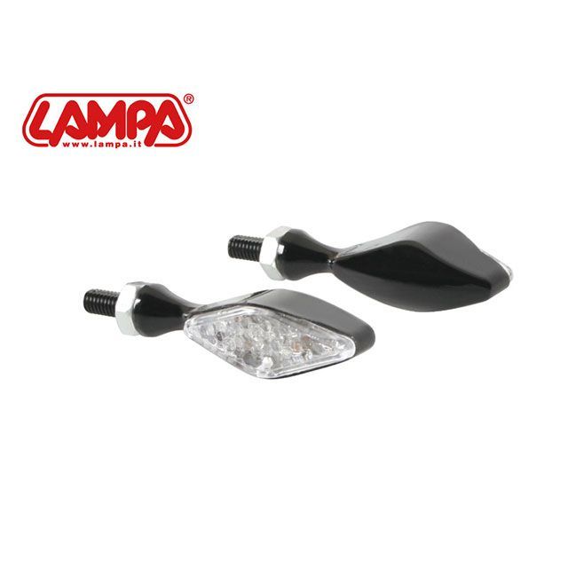 LAMPA Storm 汎用LEDウインカー（ブラック） 90096 LAMPA ウインカー関連パーツ 汎用