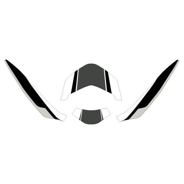 【メーカー直送】MDF NMAX 125/155（2021-2024）グラフィックキット ストロボモデル（グレー） タイプ リアフェンダーパーツ M21NMAX-D-GY-RF エムディーエフ ドレスアップ・カバー NMAX 155 NMAX 125