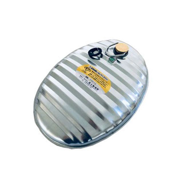 楽天市場】尾上 湯たんぽ 黒 2.4L カバー付き 袋付き 金属 トタン 日本