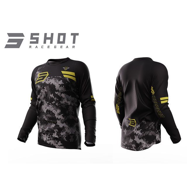SHOT RACE GEAR ジャージ ARMY（ゴールド） サイズ XL A08-12C2-B01-11 SHOT RACE GEAR モトクロス用品｜パークアップ 店