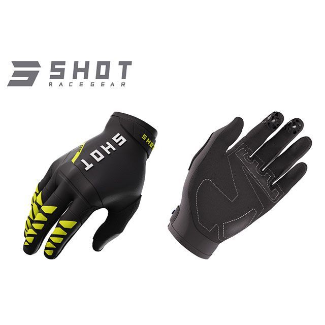SHOT RACE GEAR グローブ CORE（ネオンイエロー） サイズ XL A08-13C1-C08-11 SHOT RACE GEAR レーシンググローブ