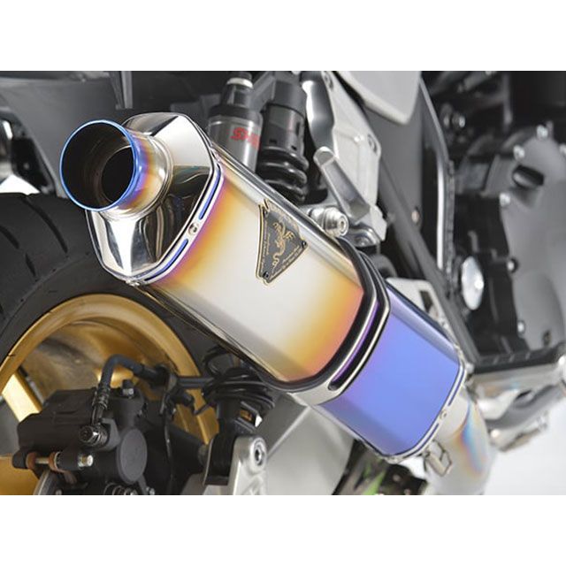R’s GEAR ワイバンR シングルSタイプ(チタンドラッグブルー) WH48-S1SD アールズギア マフラー本体 CB1300SF/SB