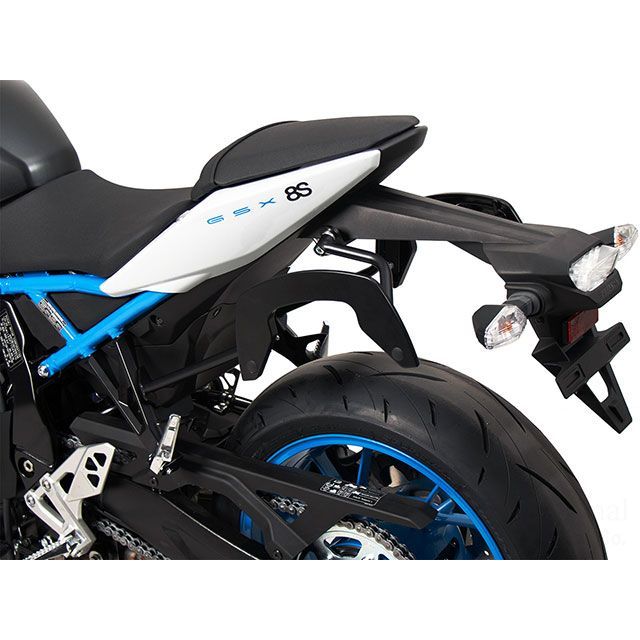 HEPCO＆BECKER サイドソフトケースホルダー「C-Bow」（ブラック） 630-3551-0001 ヘプコ＆ベッカー キャリア・サポート GSX-8R GSX-8S｜パークアップ 店