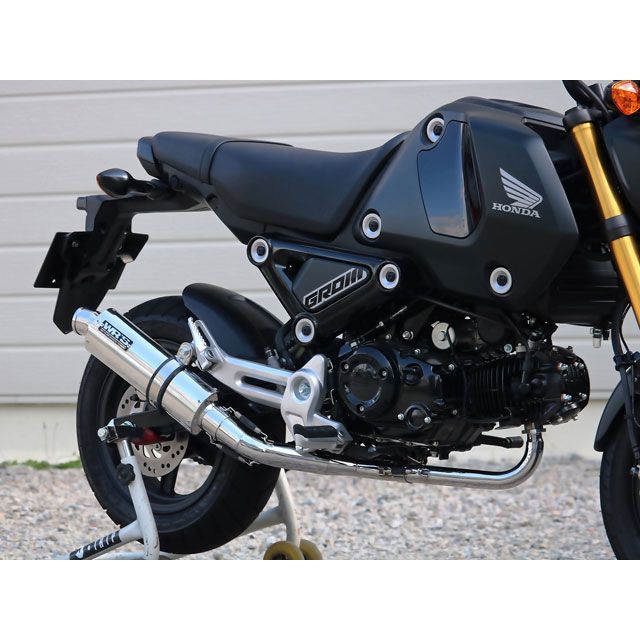 WR’S フルエキゾースト ショートオーバル ステンレスタイプ LA1180JM ダブルアールズ マフラー本体 GROM