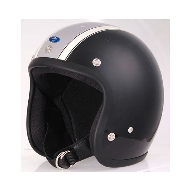 Guardy HELMET CLUBMAN（ブラック＆ライトグレー＆アイボリー） サイズ S HGD022-1 Guardy HELMET ジェットヘルメット