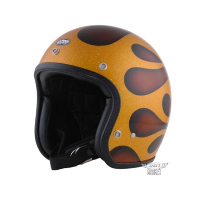 AVENGER AVENGER HELMETS(フレイムブラウン×ゴールド) HAV040 アベンジャー ジェットヘルメット|パークアップ 店