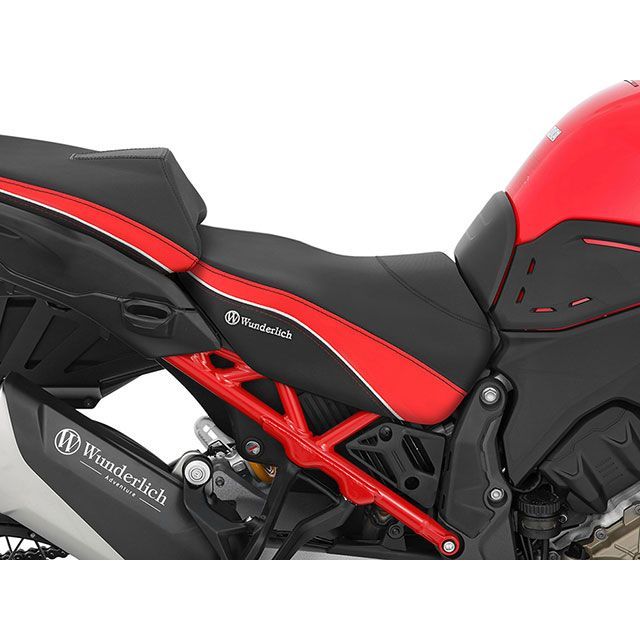 Wunderlich ライダーシート「AKTIVKOMFORT」EU標準高（ブラック/レッド） W71100-003 ワンダーリッヒ シート関連パーツ｜パークアップ 店