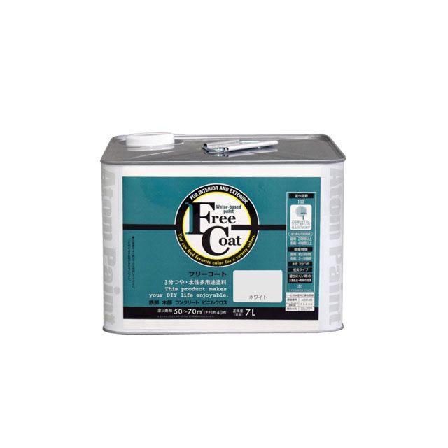 ATOM HOUSE PAINT 無償性厚地の外套7L白いこと アトムハウスペイント D.I.Y. DIY・工具-塗装用品
