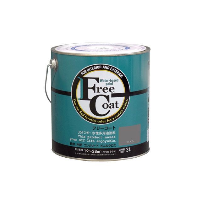 ATOM HOUSE PAINT フリーコート3Lライトグレー アトムハウスペイント D.I.Y.｜パークアップ 店