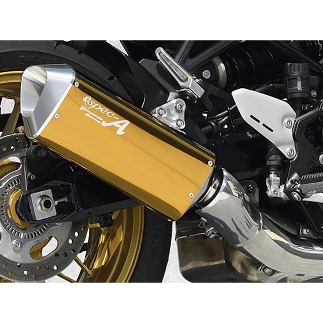 YAMAMOTO RACING Z900RS SPEC-A SLIP-ON DOWN TYPE-SA ゴールド 40905-01SAG ヤマモトレーシング マフラー本体 Z900RS|パークアップ 店