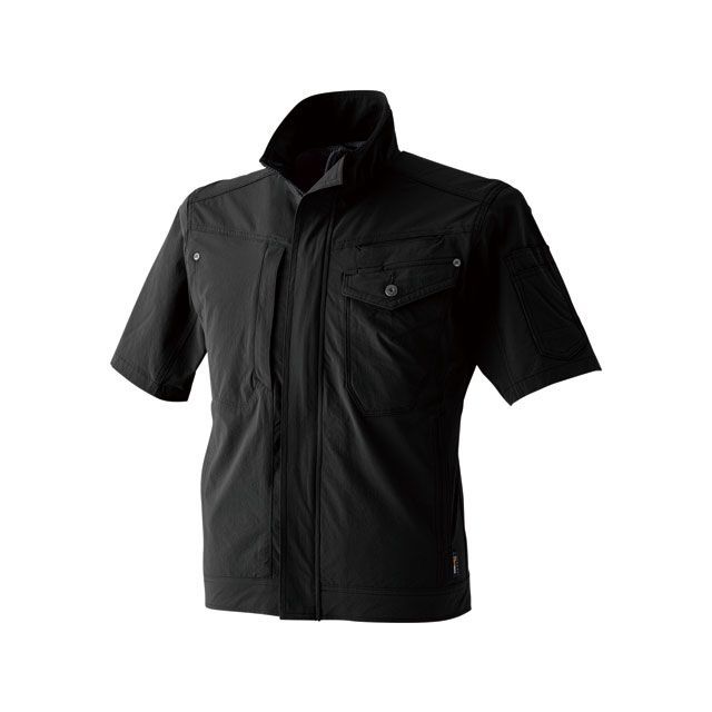 chusan DOG UR 8307-814 半袖ブルゾン（N黒） サイズ L ＃8307-814-L 中国産業 ジャケット