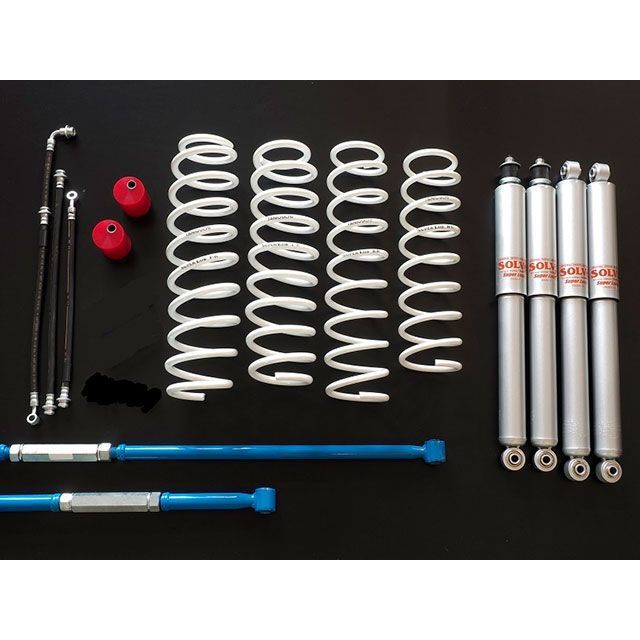 ORS TANIGUCHI JB43専用スーパーソルブLOB3インチアップキット スタンダードセット（スーパーロングショックセット ラテラル黒） オフロードサービスタニグチ サスペンション