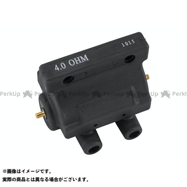 TWIN POWER ハイパフォーマンスイグニッションコイル4Ω 31609-80（ブラック） ・030356 ツインパワー 電装スイッチ・ケーブル 5Ωコイルを採用するポイント、セミトランジスタ点火採用車両｜パークアップ 店