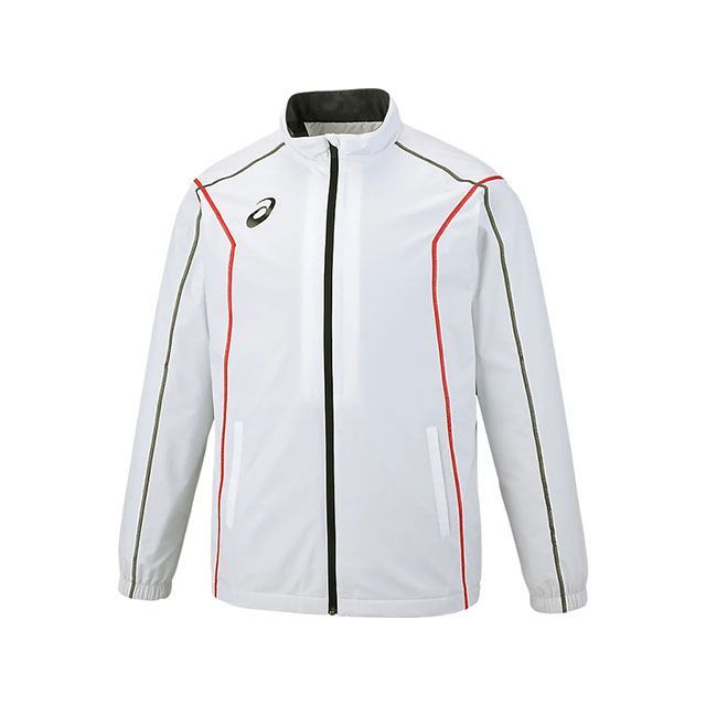 ASICS 2031E059 TEAM WINDBREAKER JKT（B-ST）/（ブリリアントホワイト） サイズ L ・2031E059 メーカー在庫あり アシックス アウトドア用ウェア｜パークアップ 店