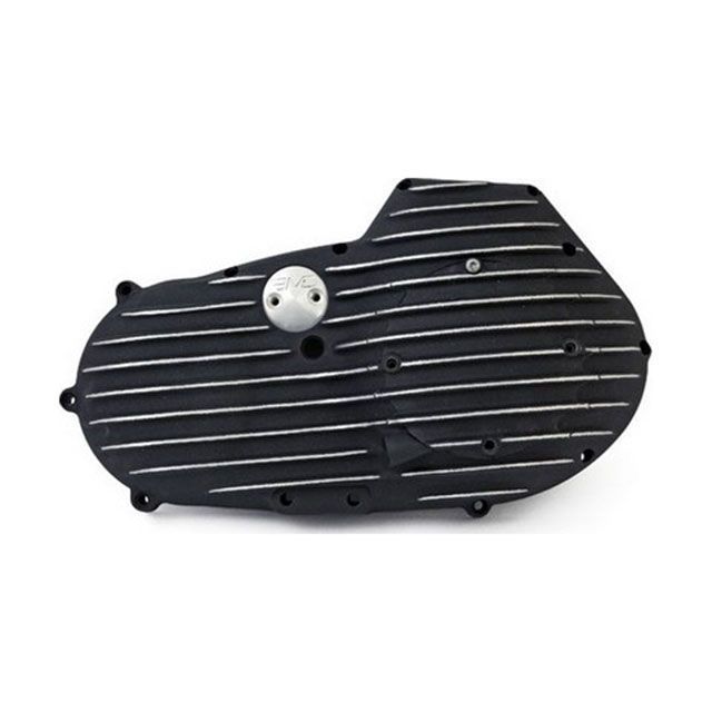 K&W EMD製 1991-2003 スポーツスター用 Ribstersプライマリーカバー（ブラックカット） PCXL-R-BC 部品屋K&W ドレスアップ・カバー スポーツスター