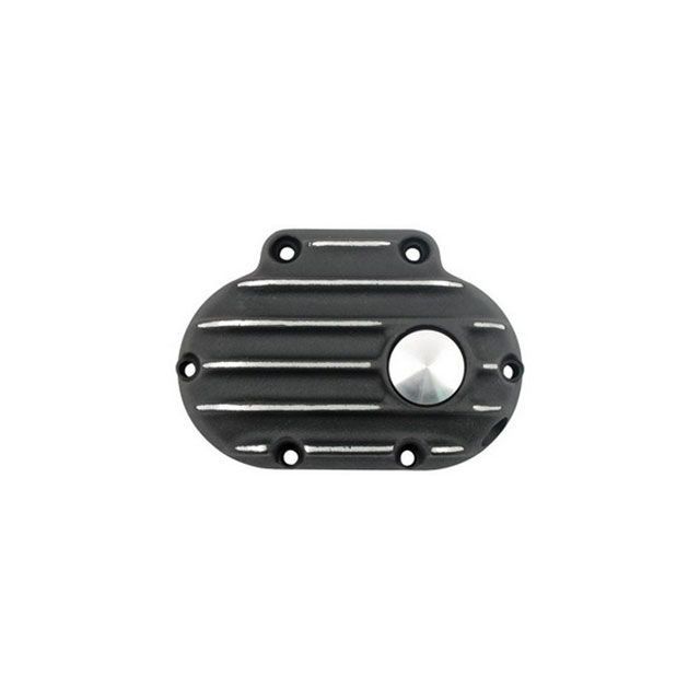 K&W EMD製 2006-UP ダイナ、2007-UP ソフテイル用 Snatch クラッチギアボックスサイドカバー(ブラックカット) GB6TC-R-BC 部品屋K&W ドレスアップ・カバー ツインカム ソフテイル ツインカム ダイナ|パークアップ 店