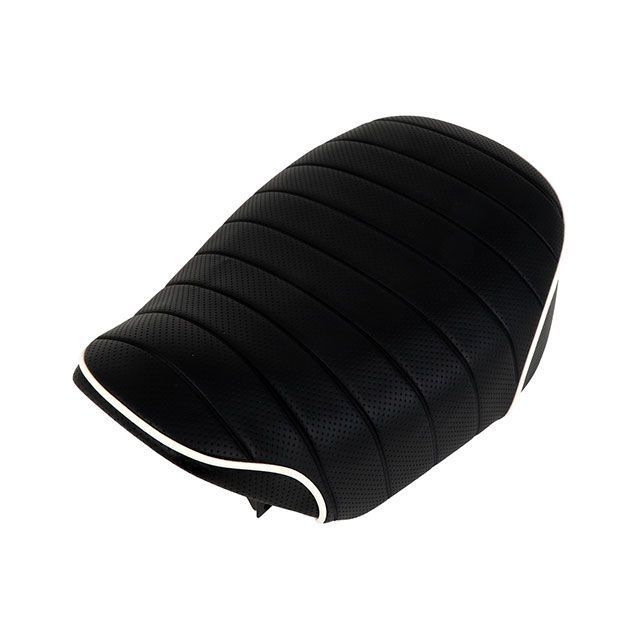Grondement モンキー125（JB02/JB03）TYPE2 スポーツ シートカバー 日本製/3D-立体裁断/張替（座面タックロールエンボス黒/パイピング白） GH5727HC80P20 グロンドマン シート関連パーツ モンキー125｜パークアップ 店