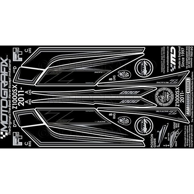 MOTOGRAFIX ボディパッド リアパッド MT-RK020KS モトグラフィックス ドレスアップ・カバー ニンジャ1000 Z1000SX｜パークアップ 店