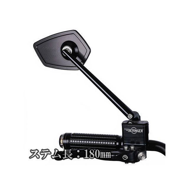 motogadget mo.ビュー レース ステム長180mm 左 ガラスレスミラー MG-7004040 モトガジェット ミラー関連パーツ 汎用｜パークアップ 店