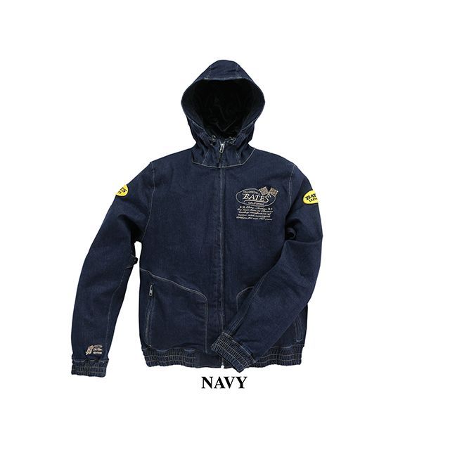BATES 2024春夏モデル SA-D2416P ストレッチデニムパーカー（ネイビー） サイズ M SA-D2416P ベイツ カジュアルウェア