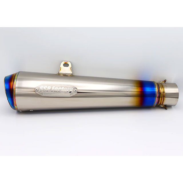 SSP FACTORY スクイーズチタンサイレンサー（サイレンサーフロントバッフル φ45用） SQTS SSP FACTORY マフラー本体 汎用