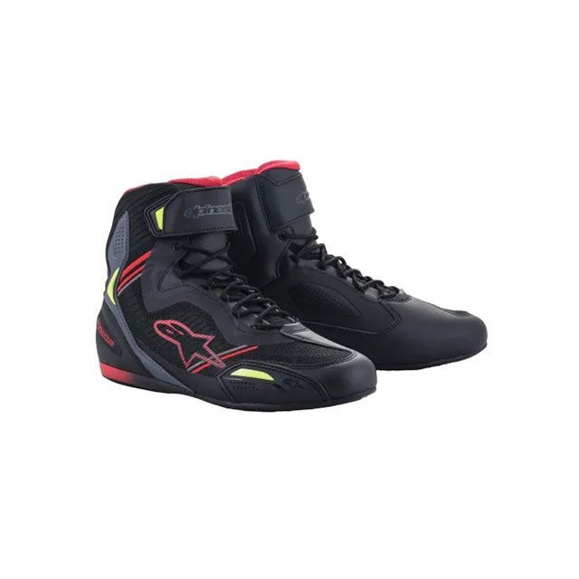 Alpinestars FASTER 3 RIDEKNIT SHOE（136 BLK RED YEFL） サイズ 8（25.5cm） 2510319 アルパインスターズ ライディングシューズ
