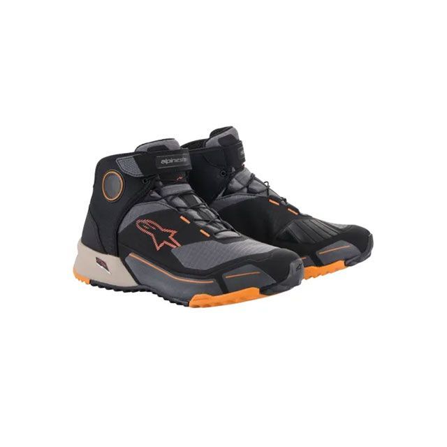 Alpinestars CR-X DRYSTAR RIDING SHOES（1284 BLACK LIGHT BROWN ORANGE） サイズ 9（26.5cm） 2611820 メーカー在庫あり アルパインスターズ ライディングシューズ