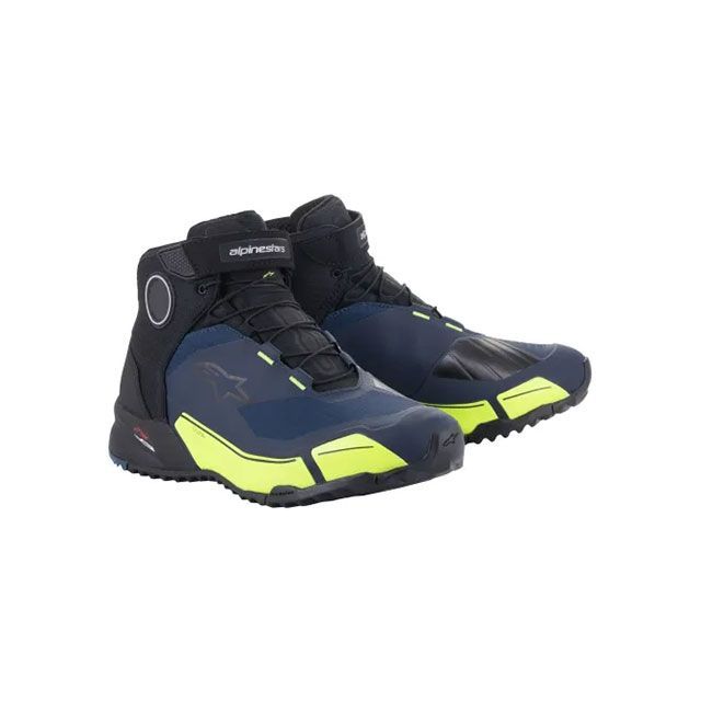Alpinestars CR-X DRYSTAR RIDING SHOES（1705 BLACK DARK BLUE YELLOW FLUO） サイズ 9.5（27.0cm） 2611820 メーカー在庫あり アルパインスターズ ライディングシューズ