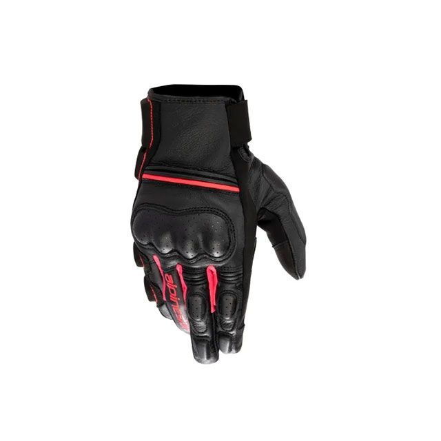 Alpinestars STELLA PHENOM LEATHER GLOVE（1839 BLACK DIVA PINK） サイズ S 3591723 アルパインスターズ ライディンググローブ